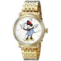 Disney Men's W001880 Minnie Mouse Analog Display Analog Quartz Gold Watch