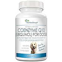 Coenzyme Q10 for Dogs Grain-Free Supplement, Ubiquinol - The Electron-Rich Form of CoQ10, Promotes Heart Health, Cognitive and Energy Support for Dogs, 120 Chewable Tablets
