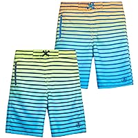 Body Glove Big Boys' Board Shorts - UPF 50+ Quick Dry Bathing Suit Swim Trunks, Single or 2 Pack (Size: 18)