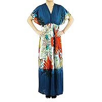 Anni Women's Clothing-Sexy Plus Size Deep V-Neck Flutter Sleeve Maxi Dress