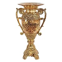 Medici Chalice Vase, Tall Decorative Vase, Whimsical Home Decor, 10.82 Inches x 23.42 Inches