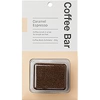 Coffee Bar Coffee Scrub Body Exfoliator - Coffee Body Scrub For Cellulite And Firming, Coffee Exfoliating Body Scrub - 60g (bundle of 3) - Caramel Espresso