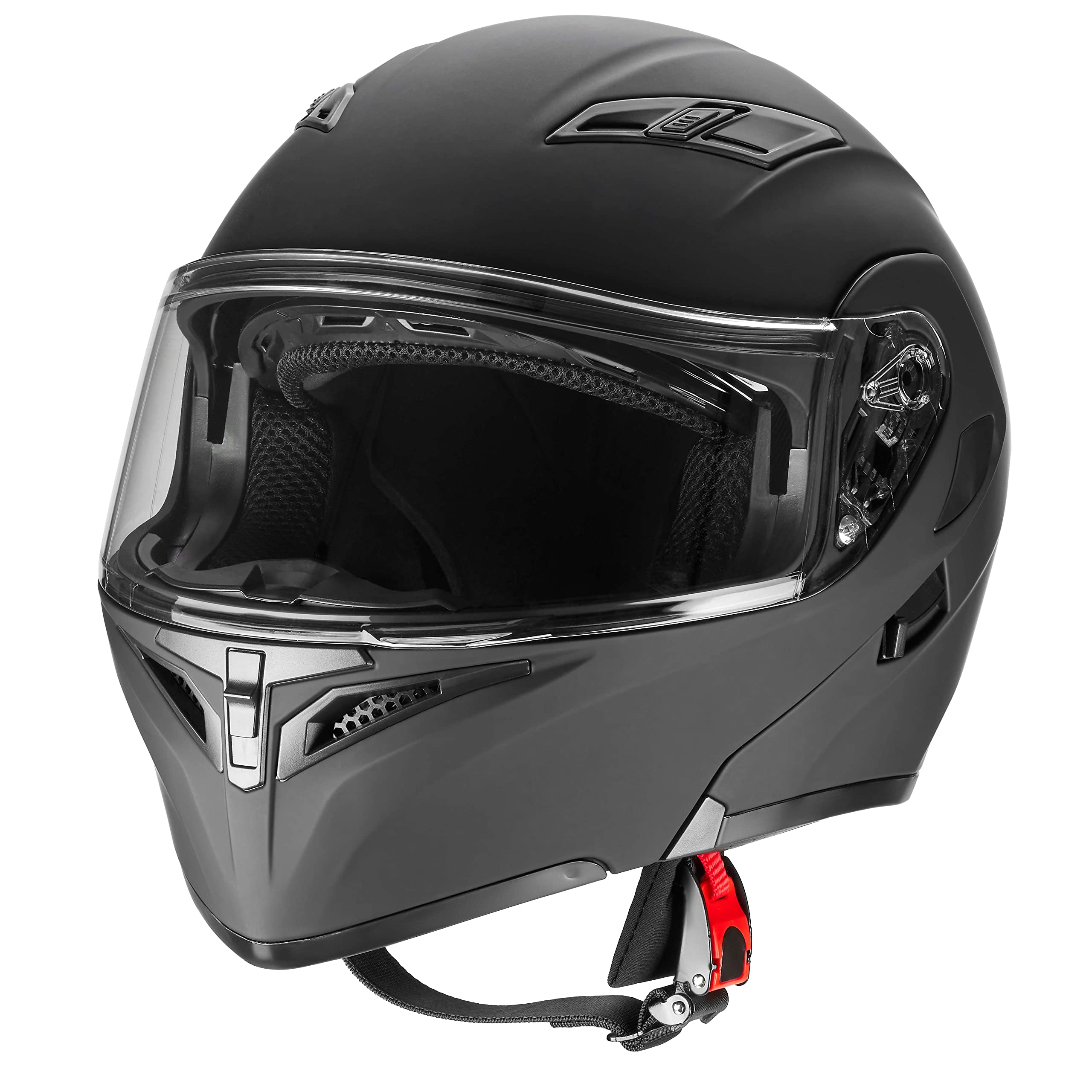 Rapido Boutique Collection Snowmobile Motorcycle Dual Visor Flip Up Modular Full Face Helmet DOT Approved