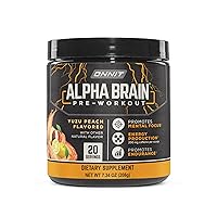 Alpha Brain Pre-Workout - Yuzu Peach (20 Serving Tub)
