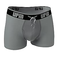 UFM Men’s Polyester Trunk w/Patented Adjustable Support Pouch Underwear for Men