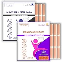 Menopause Relief and Melatonin Sleep Patch Bundle - 2 Packs - Hot Flashes, Night Sweats, Mood Swings Relief Plus Restful Sleep Patches - 30 Day Supply Per Pack (60 Patches) - USA Made by Live To Shine