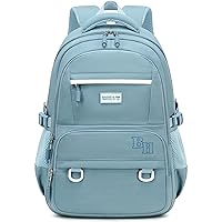 CAMTOP Laptop Backpack 15.6 Inch College Middle School BookBag Travel Backpacks Casual Daypacks (17 Inch, Blue)