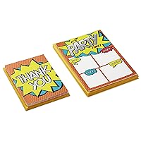 Hallmark Comic Strip Invitations and Thank You Cards Set (Pack Includes 10 Invites and 10 Thank You Notes)