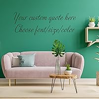 Personalized Custom Vinyl Wall Sticker - Inspirational Wall Decal for Office Decor, Car, Vehicle, Boat - Motivational Wall Art Vinyl Decal with Words Saying
