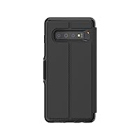 Gear4 ZAGG Oxford Folio Case with Advanced Impact Protection [ Protected by D3O ], Stand Function, Card Slots, Slim, Tough Design for Samsung Galaxy S10 Plus - Black (34870)