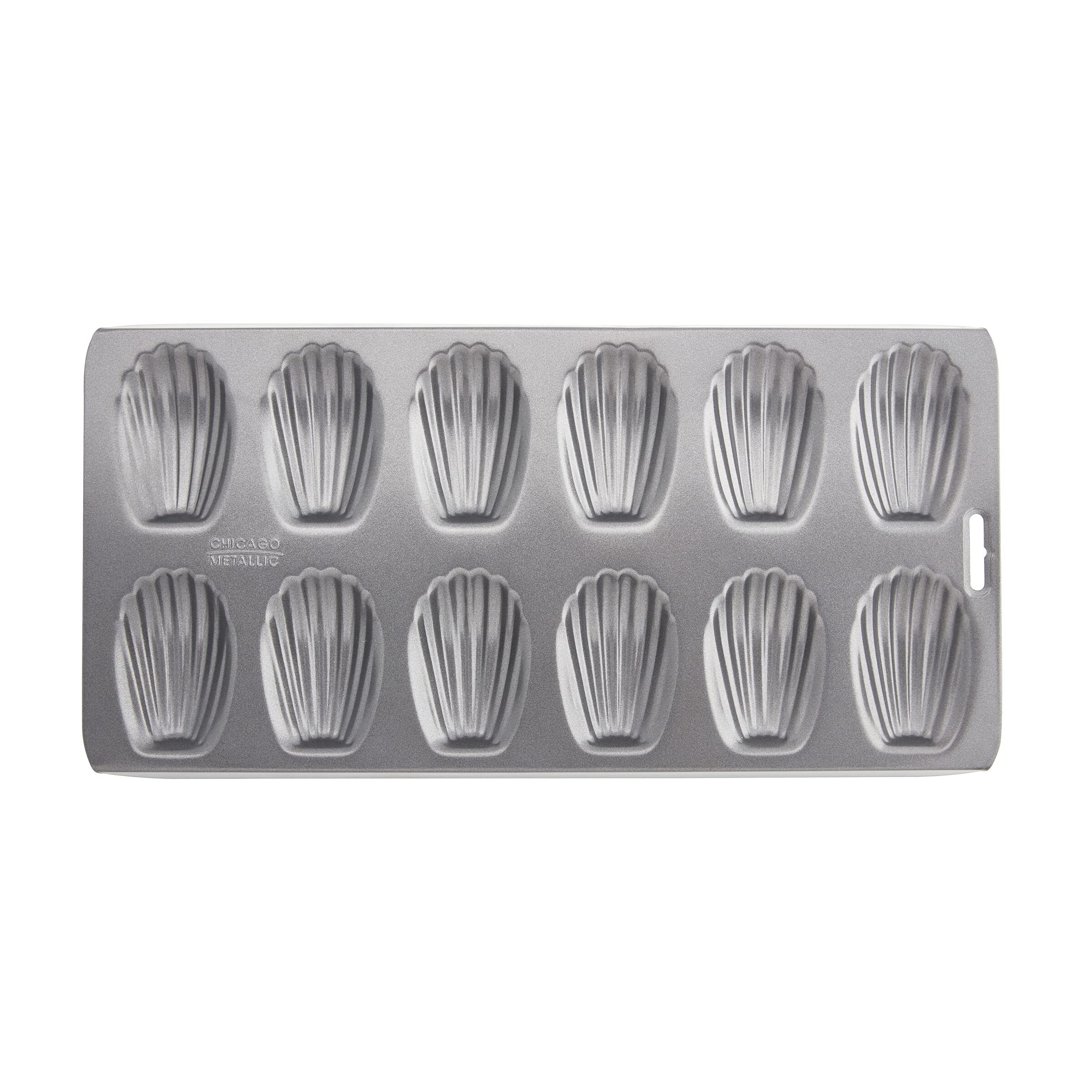 Chicago Metallic Professional 12-Cup Non-Stick Madeleine Pan, 15.75-Inch-by-7.75-Inch