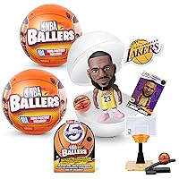 NBA Ballers Series 1 (2 Pack) Toy Mystery Capsule Figurine by ZURU for Kids, Teens, Adults- Players Like Luka Dončić, LaMelo Ball, Jayson Tatum, James Harden and Kevin Durant