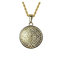 Men Women 925 Italy 14k Gold Finish Sun Pendant Necklace Punk Retro Vintage Style Amulet Stainless Steel Real 2.5 mm Rope Chain Necklace, Men's Jewelry, Iced Pendant, Chain Pendant Rope Necklace