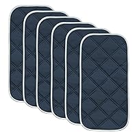 6 Pack Baby Waterproof Changing Pad Liners - Quilted Thicker Ultra Soft Changing Table Cover Liners - Durable & Easy to Clean - Navy Blue - 23