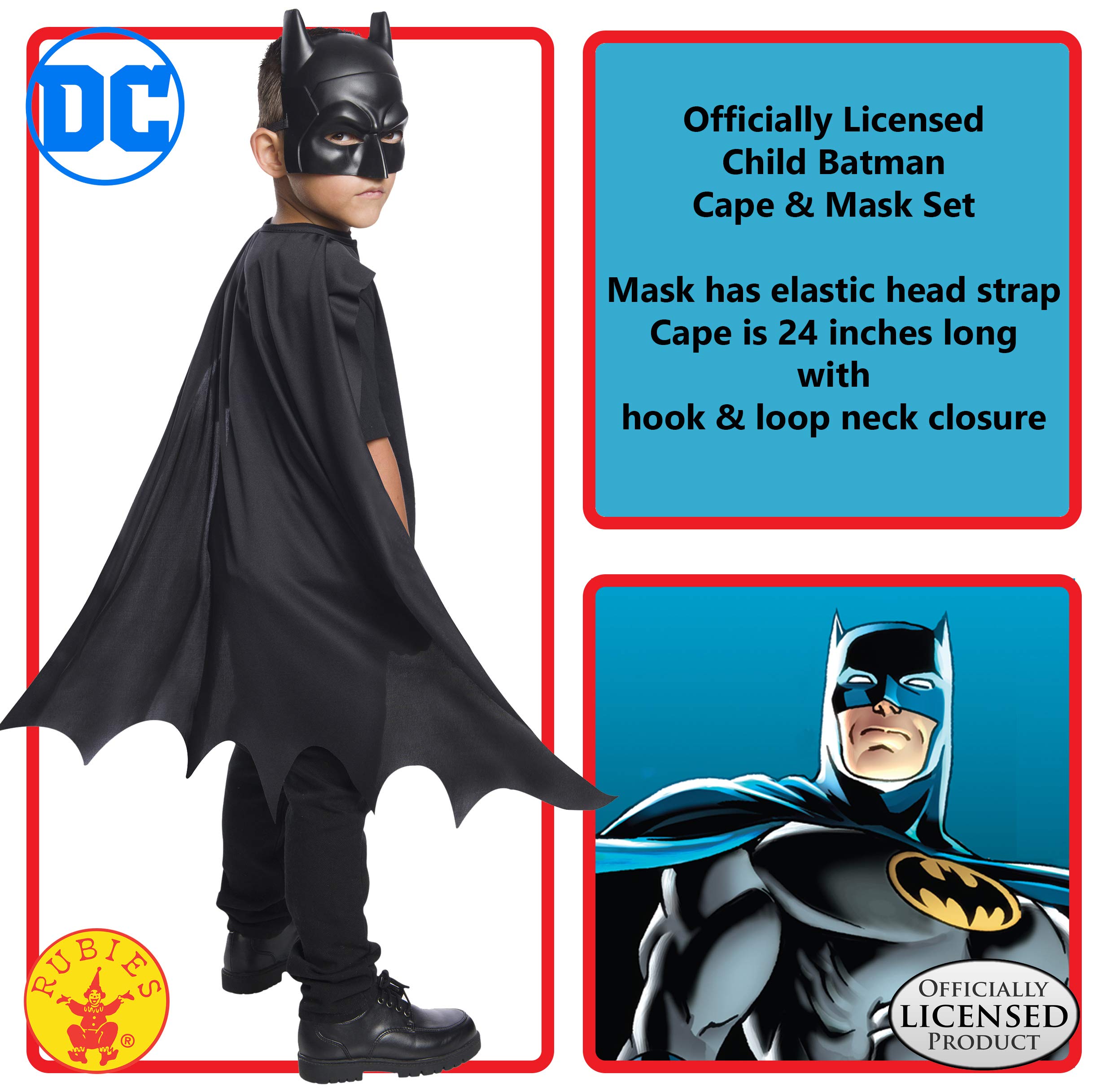 BATMAN Rubies DC Comics Cape and Mask Set