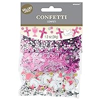 Stunning Communion Day Pink Confetti Foil & Paper Blend Pack - 1.2 oz. (1 Pack) - Perfect for Cherishing Holy Celebrations