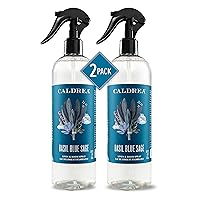 Caldrea Linen and Room Spray Air Freshener, Made with Essential Oils, Plant-Derived and Other Thoughtfully Chosen Ingredients, Basil Blue Sage, 16 oz, 2 Pack