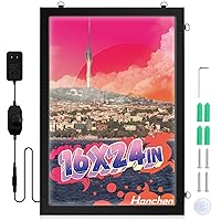 Hanchen 16x24 Led Movie Poster Frame with Dimmer A2 Backlit Poster Frame for Acrylic Art Poster Painting Christmas Birthday Gift for Kids Wife Husband Movie Theater Room