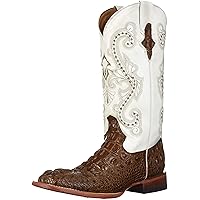 Ferrini Women's Rancher Caiman Square Toe Cowboy Boots Western