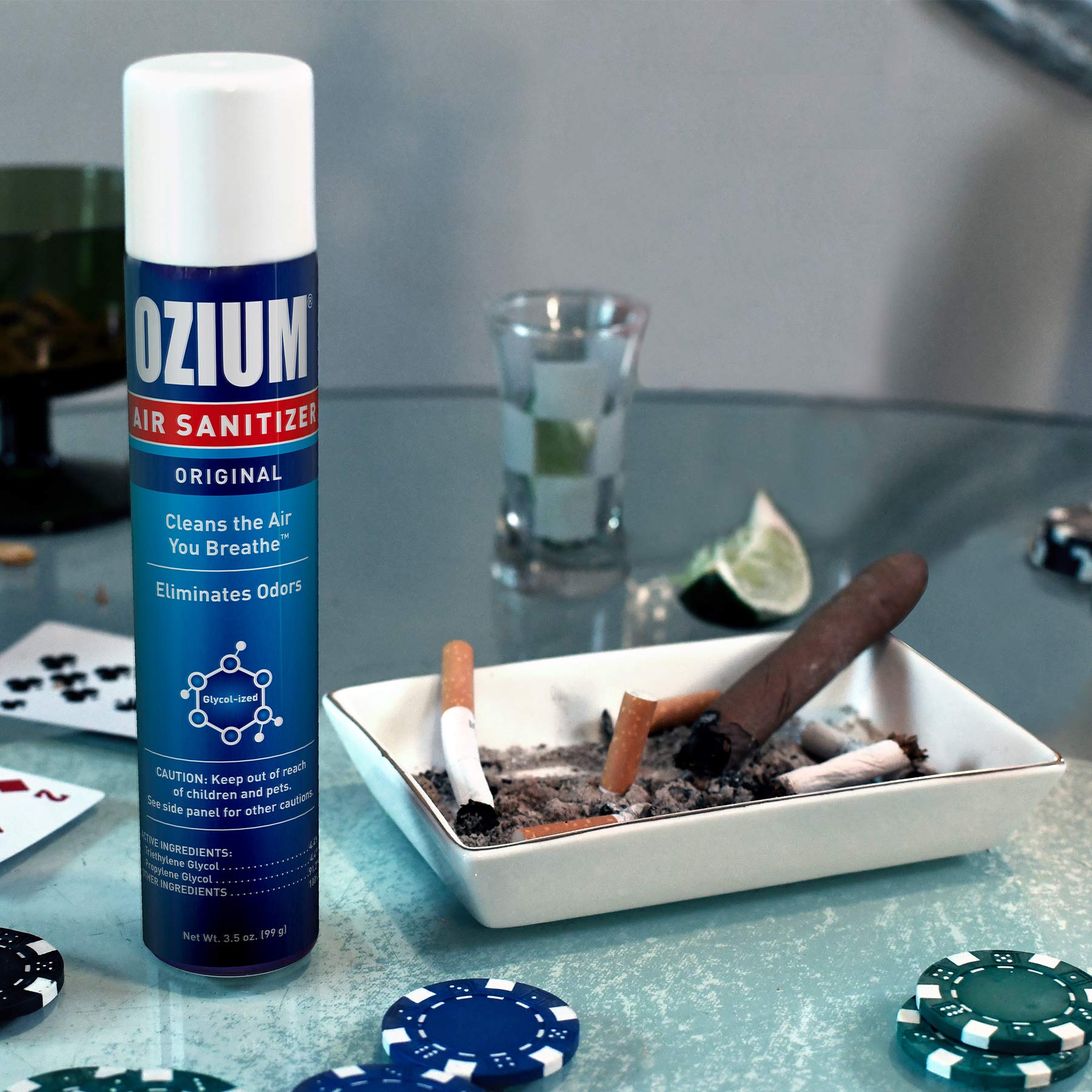 OZIUM® 8 Oz. Air Sanitizer & Odor Eliminator for Homes, Cars, Offices and More, Original Scent - 2 Pack