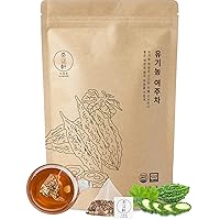 DAJUNGHEON Bitter Melon Tea (1.0oz)1.5g x 20 Tea Bags, Premium Authentic KOREAN Herbal Tea Hot Cold Caffeine-Free Crafted Pure Dried source Roasted Traditional Oriental Sweet Savory Soothing Refreshing well-being Daily Drinks 4 Seasons