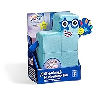 Sing-Along Numberblock Five, Music Toys, Light Up Plush Toy, Plush Figure Toys, Cute Plushies, Stuffed Toys, Musical Toy, Preschool Number Toys, Math Learning Toys, Birthday Gifts for Kids