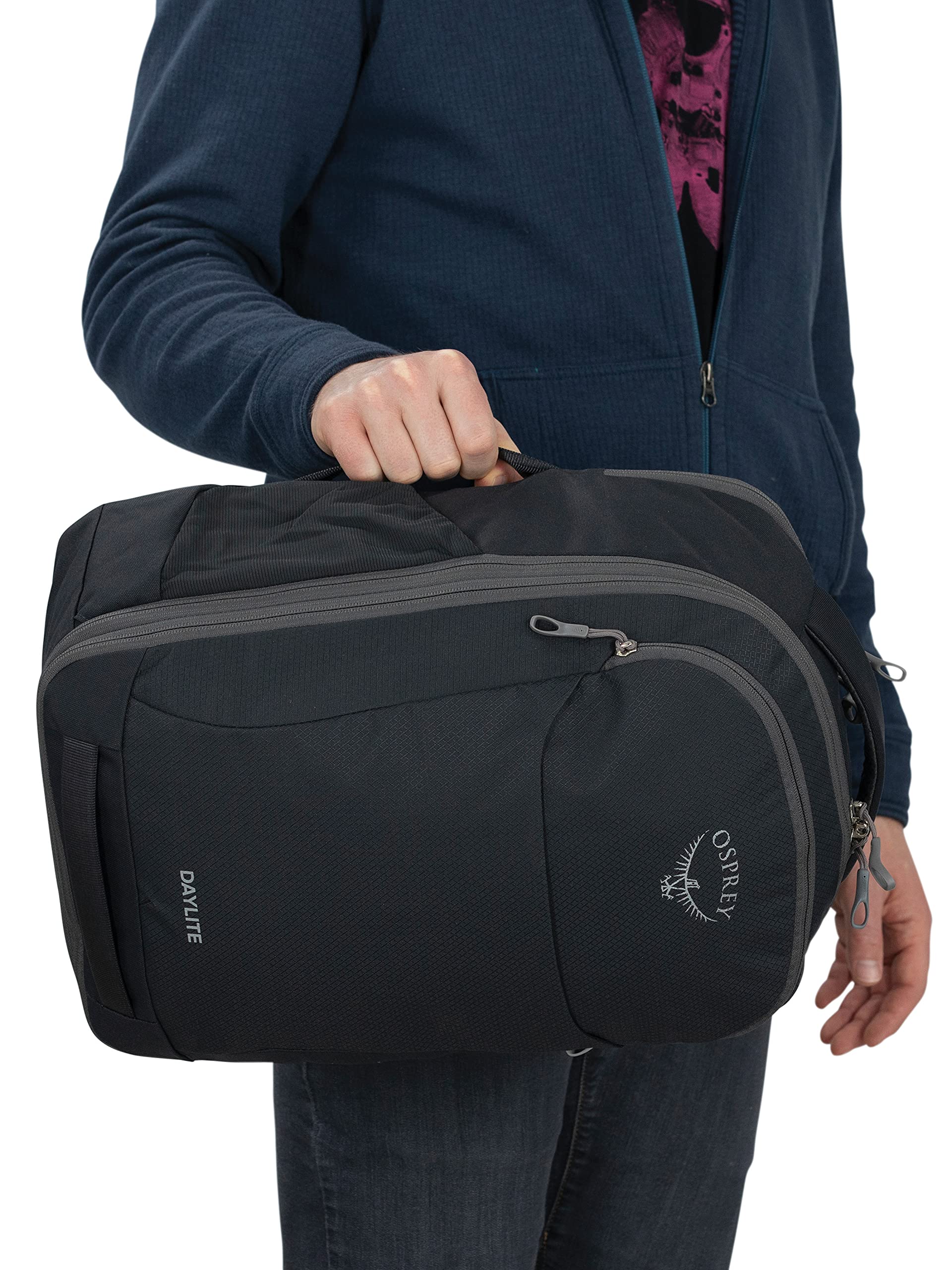 Osprey Daylite Expandable 26+6 Travel Backpack, Black, O/S