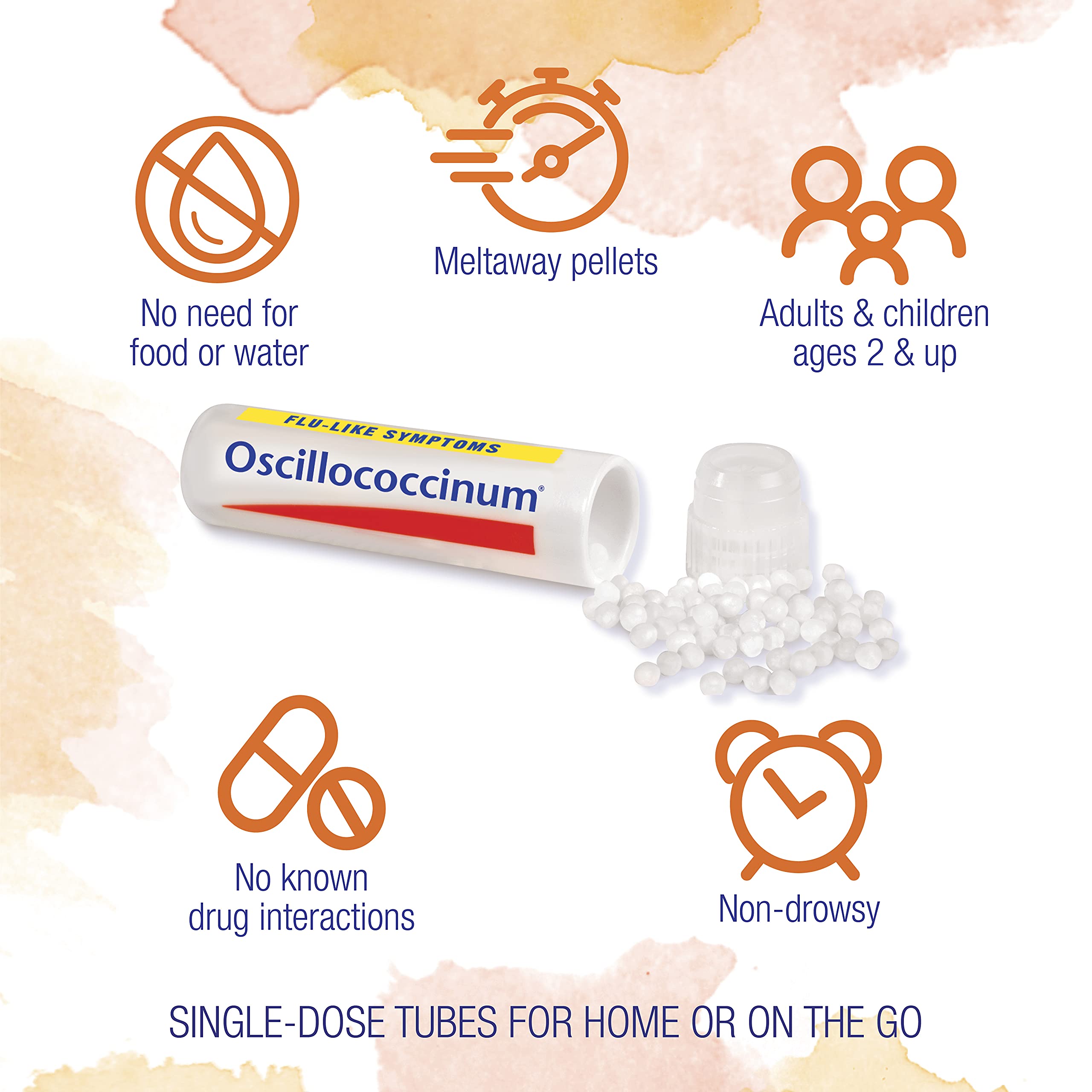 Boiron Oscillococcinum for Relief from Flu-Like Symptoms of Body Aches & ColdCalm Tablets for Cold Symptoms of Sneezing, Runny Nose, and Sore Throat - 120 Count