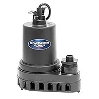91570 3300GPH Thermoplastic Submersible Utility Pump with 10-Foot Cord, 1/2 HP
