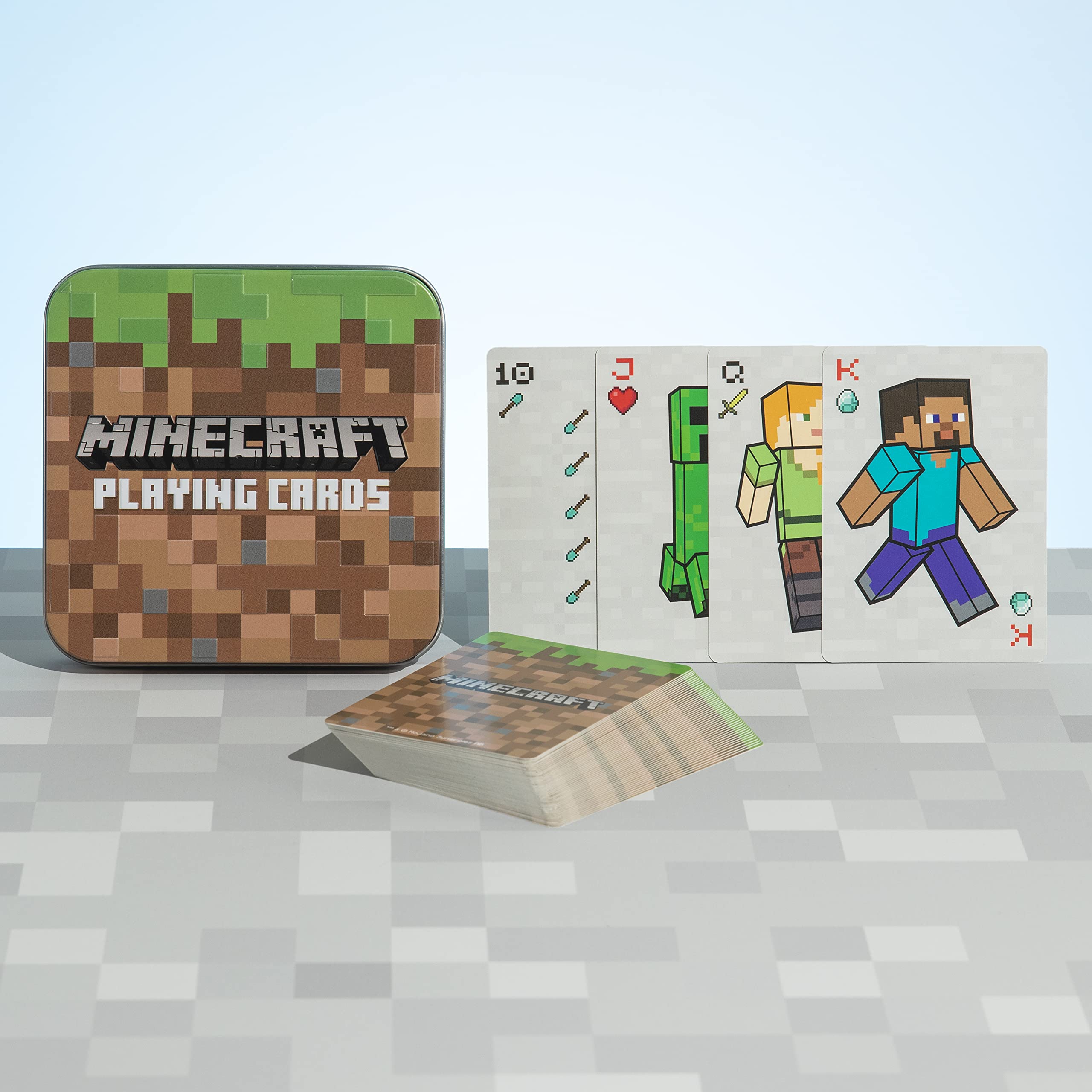 Minecraft Playing Cards - Standard Deck of Cards in Collector Travel Tin