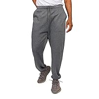 Men's Lightweight Fleece Drawstring Elastic Cuff Sweatpants