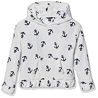 Nautica Girls' Pullover Fleece Hoodie Sweatshirt