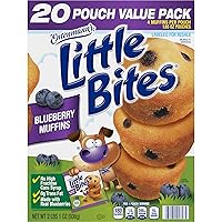 Entenmann's Little Bites Blueberry Mini Muffins Made with Real Blueberries 1 pack (20 pouches total)