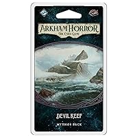 Arkham Horror The Card Game Devil Reef MYTHOS PACK | Horror Game | Mystery Game | Cooperative Card Game for Adults | Ages 14+ | 1-2 Players | Average Playtime 1-2 Hours | Made by Fantasy Flight Games