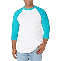 Soffe Mens Classic Raglan 3/4 Sleeve T-Shirt