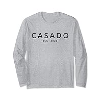 Casado Est. 2023 Married Man Husband Spanish Latino Wedding Long Sleeve T-Shirt