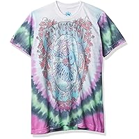 Liquid Blue Unisex-Adult Standard Grateful Vintage Seasons of The Dead Tie Dye Tee