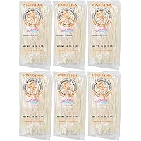 Rice Stick Noodles for Stir Fry, 3mm Width, 16 Ounce Each, Pack of 6