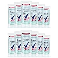 Degree MotionSense Antiperspirant Deodorant for Women Berry & Peony 2.6 oz, Pack of 12