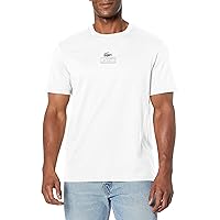 Lacoste Men's Short Sleeve Crew Neck Minimal Croc T-Shirt