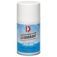 Big D 472 Concentrated Room Deodorant for Metered Aerosol Dispensers, Fresh Linen Fragrance, 7 oz (Pack of 12) - Air freshener ideal for restrooms, offices, schools, restaurants, hotels, stores
