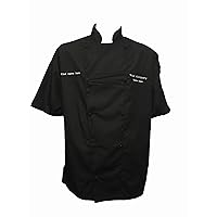 Personalized Customize Embroidery Chef Jacket Short Sleeve for ADULT