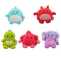 4.5-inch AquaBumz Plush 5-Pack - Blowfish Bree, Axolotl Alaina, Crab Chandler, Turtle Troy, and Starfish Sandrine Collectible Stuffed Toys - from The Makers of Original Squishmallows