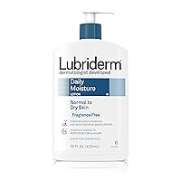 Lubriderm Daily Moisture Lotion, Fragrance-Free, 16 Fl. Oz (Pack of 6)