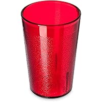 CFS 552610 BPA Free Stackable Shatter-Resistant Plastic Tumbler, 8 oz., Ruby (Pack of 72)