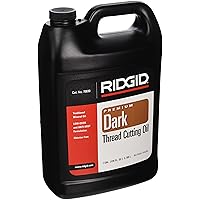 RIDGID 70830 Dark Thread Cutting Oil, 1-Gal. Low-Odor Anti-Mist Formulation Dark Pipe Threading Oil