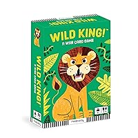 Mudpuppy Wild King! – Animal Version of Classic Kids War Card Game with Adorable Illustrations of Wild Animals for Children Ages 4 and Up, 2-4 Players