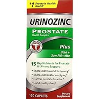Prostate Plus, Saw Palmetto & Beta Sitosterol Supplement for Men, Reduce Frequent Urination (2 Month Supply, 120 Count)