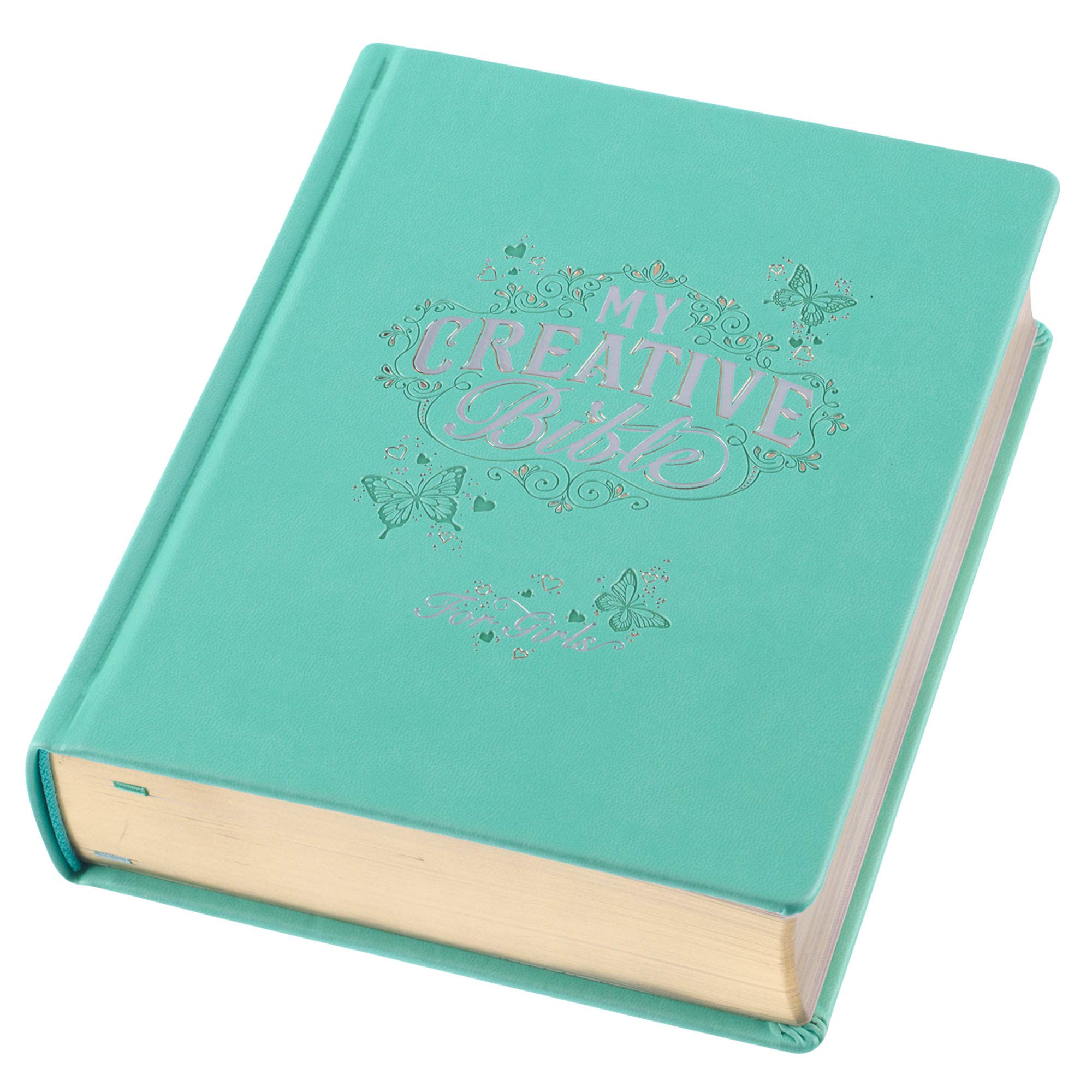 ESV Holy Bible, My Creative Bible For Girls, Faux Leather Hardcover w/Ribbon Marker, Illustrated Coloring, Journaling and Devotional Bible, English Standard Version, Teal