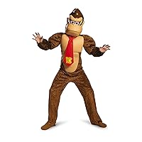 Disguise Donkey Kong Deluxe Super Mario Bros. Nintendo Costume, Small/4-6, Brown